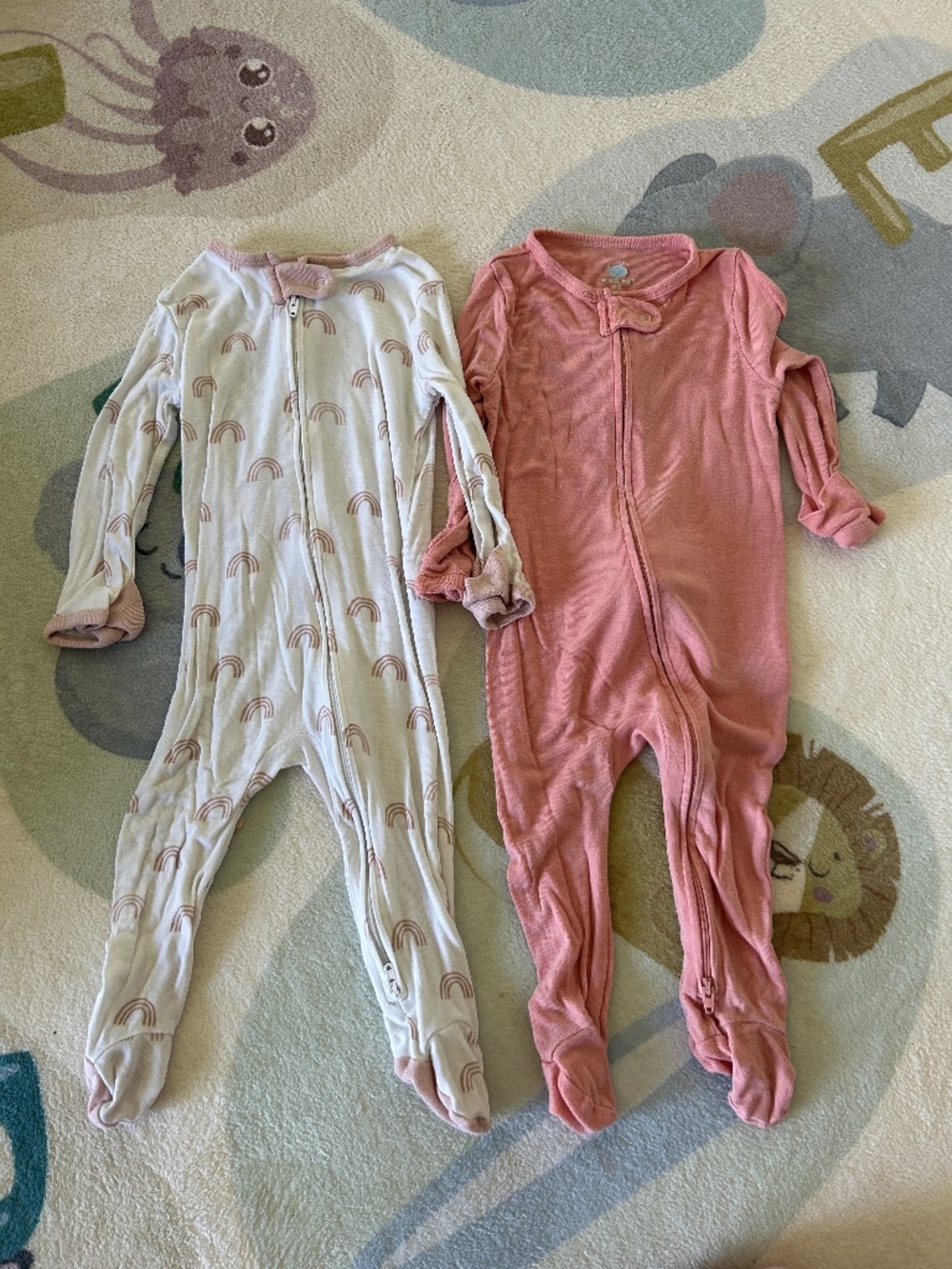 Cloud Island Footie Sleepers, girls size 6-9 month